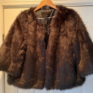 Faux Fur Caplet